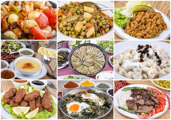 Geleneksel Türk yemekleri kolaj