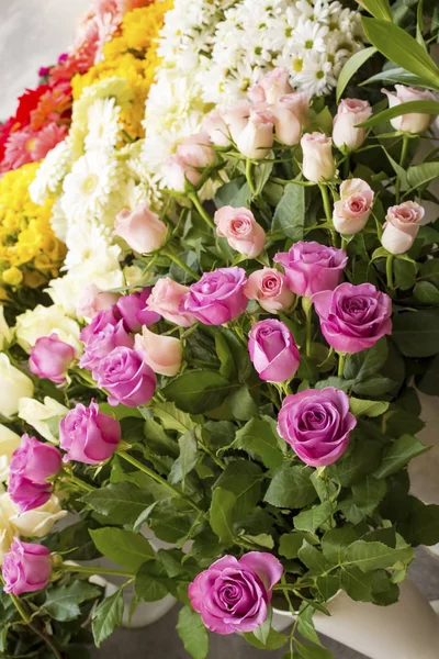 Colorido Mercado Flores —  Fotos de Stock