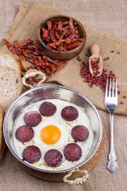 Lida Yumurta (Türk sosis ve sahanda yumurta)