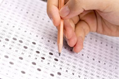 Sınav test kağıdı