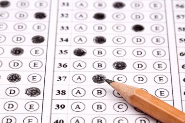 Sınav test kağıdı