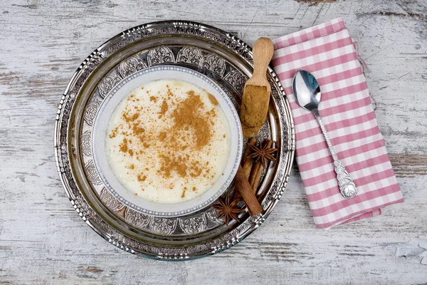 Traditionelles Türkisches Dessert Milchreis Sutlac — Stockfoto