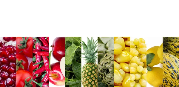 Ovoce Zeleniny Koláž — Stock fotografie