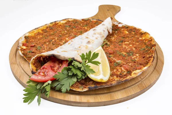 Турецька Харчування Турецька Піца Lahmacun — стокове фото
