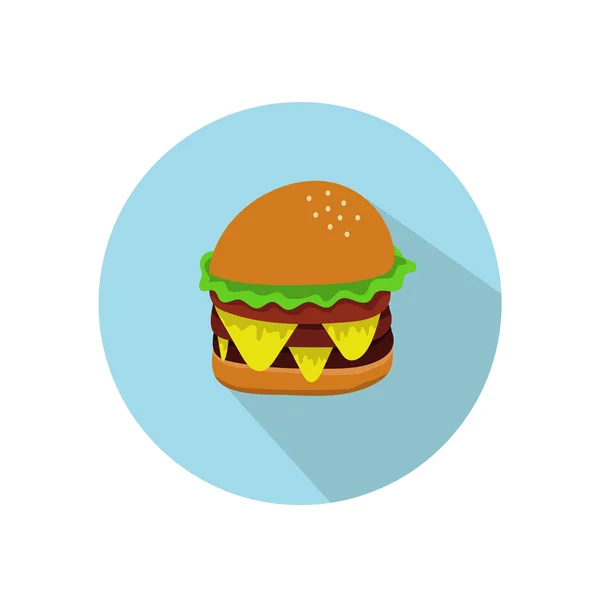 Delicious Burger Illustration Fast Food Theme — ストック写真