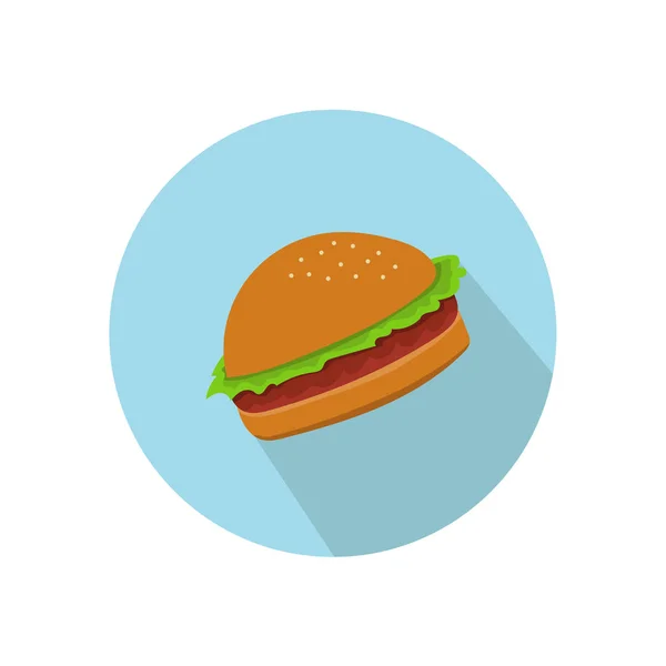 Delicious Burger Illustration Fast Food Theme — Stok fotoğraf