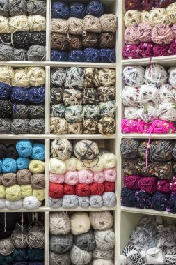 colorful knitting as a background