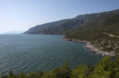 Deniz kıyısının güzel manzarası