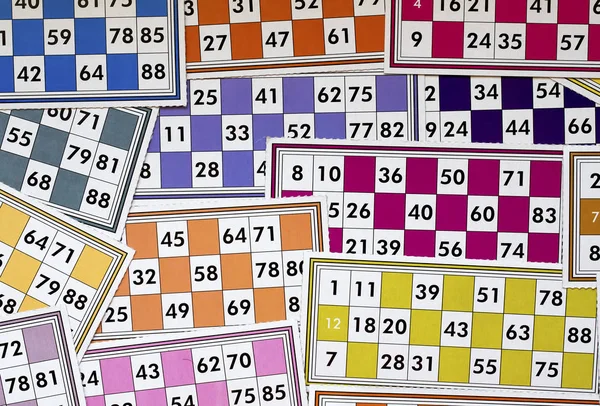 Close View Bingo Game Table — Stock Fotó