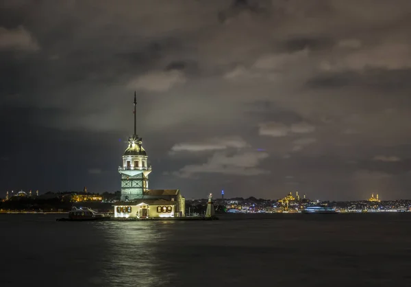 View City Turkey Night Time — Stock fotografie