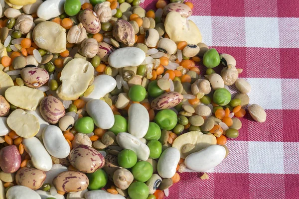 Green Beans Peas Legumes Assortment — Stock fotografie