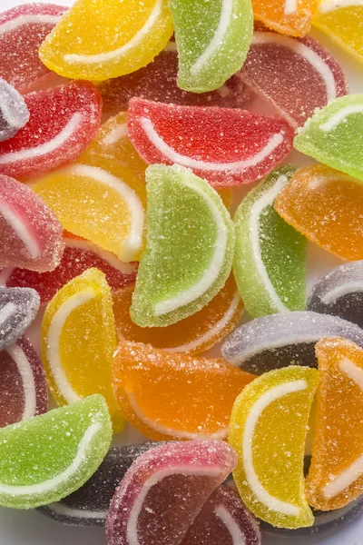 Colorful Fruit Jelly Bowl — Fotografia de Stock