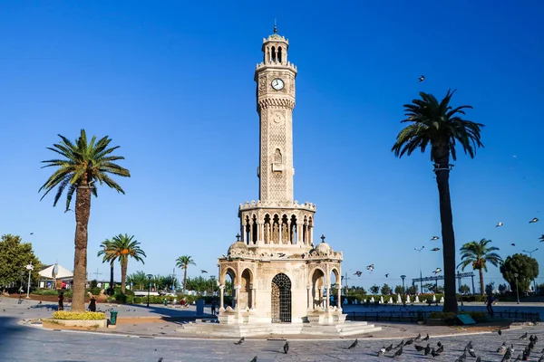 Турция Измир Конакская Площадь Старая Башня Часов — стоковое фото