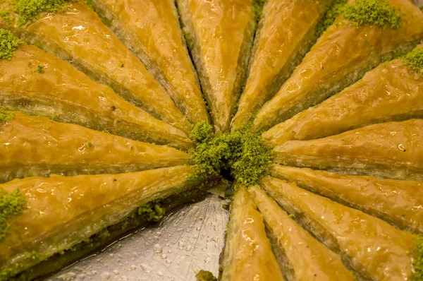 Tradiční Turecké Dezerty Různé Lahodný Dezert Baklava — Stock fotografie