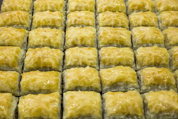 Traditional Delicious Turkish Desserts Baklava Pistachio — Stock Photo, Image