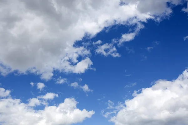 Blauer Himmel Hintergrund Mit Wolken Blick Naturfoto — Stockfoto