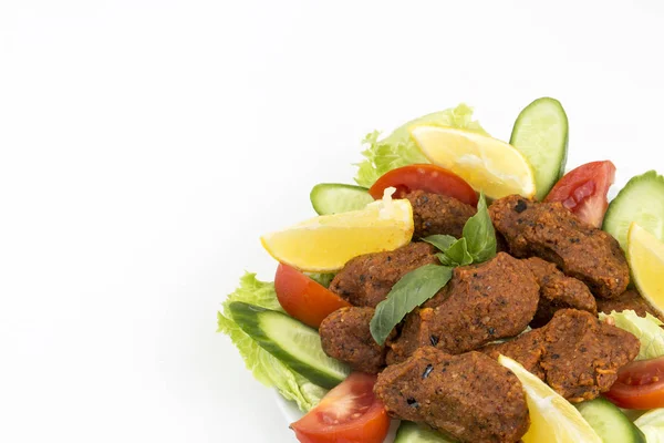 Aliments Traditionnels Délicieux Turcs Bulgur Kofte Cig Kofte — Photo