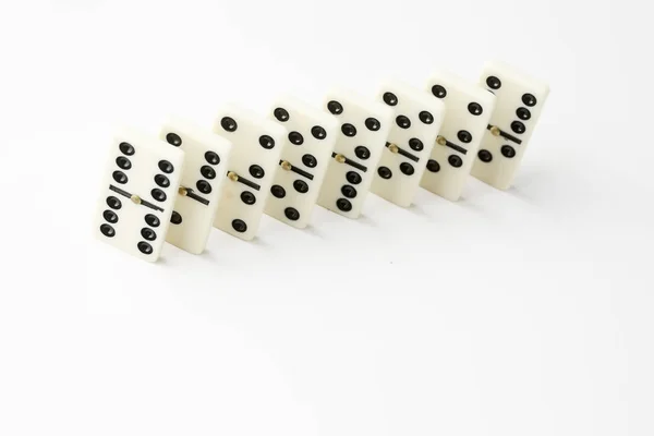 Domino Juego Aislado Fondo Blanco — Foto de Stock