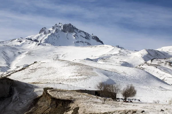 Reisekonzept Foto Truthahn Kayseri Erciyes Mountain Winter View — Stockfoto