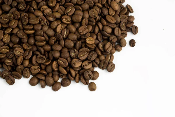 Turkish coffee on the white background. Coffee beans