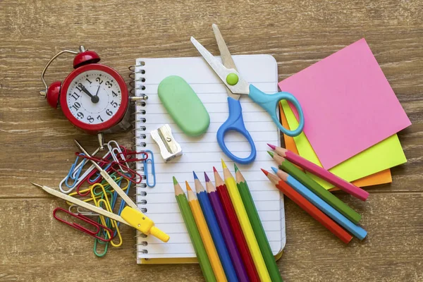 Skolan Och Kontorsutrustning Brevpapper Material Färgglada Brevpapper — Stockfoto