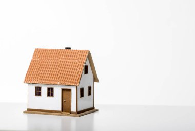 Konut çevre, izole küçük model evi. House resim.