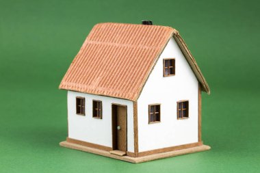 Konut çevre, izole küçük model evi. House resim.