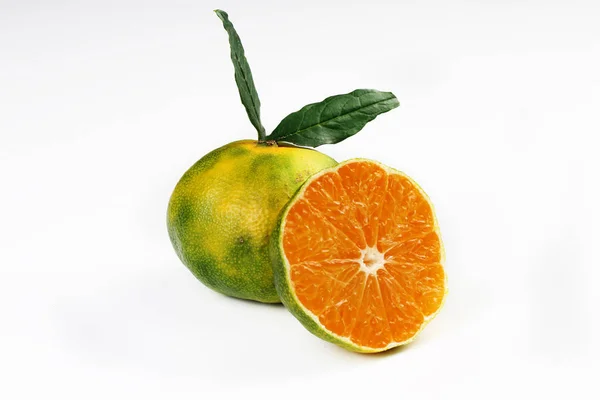 Alimentos Base Frutas Mandarina Mandarina Aislada Vitamina — Foto de Stock