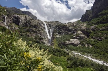 Seyahat turizm kavramı fotoğraf. Gürcistan / Svaneti / Mestia. 