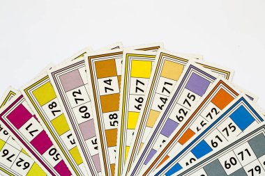 Bingo kartları (tombala / Loto) ve izole numaraları ile