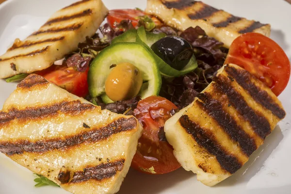 Saláta Sült Grillezett Csirke Diéta Élelmiszer Fotó — Stock Fotó