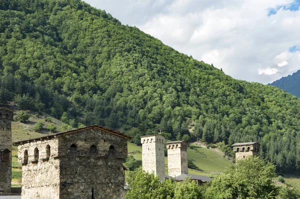 Seyahat Turizm Kavramı Fotoğraf Gürcistan Svaneti Mestia — Stok fotoğraf