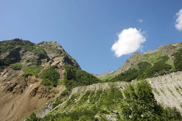 Reisetourismus Konzept Foto Georgien Svaneti Mestia — Stockfoto