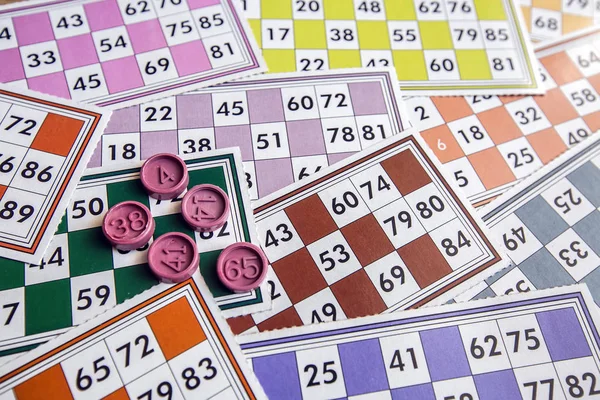 Bingo kartları (tombala / Loto) ve izole numaraları ile