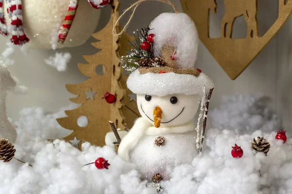 Christmas Concept Photos Snow Winter Background — Stock Photo, Image
