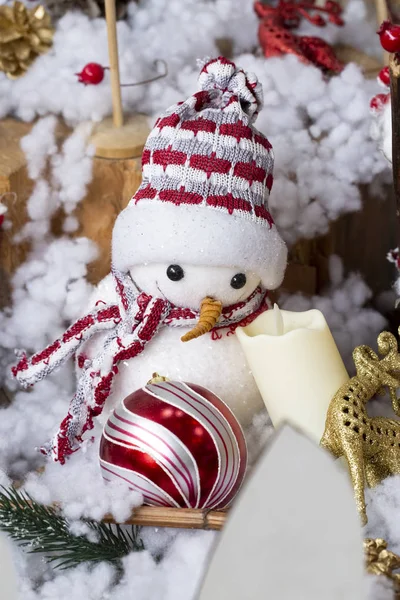 Christmas Concept Photos Snow Winter Background — Stock Photo, Image