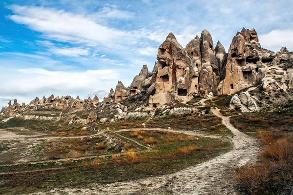 Foto Concepto Viaje Nevsehir Urgup Goreme Peri Bacalari Turquía — Foto de Stock