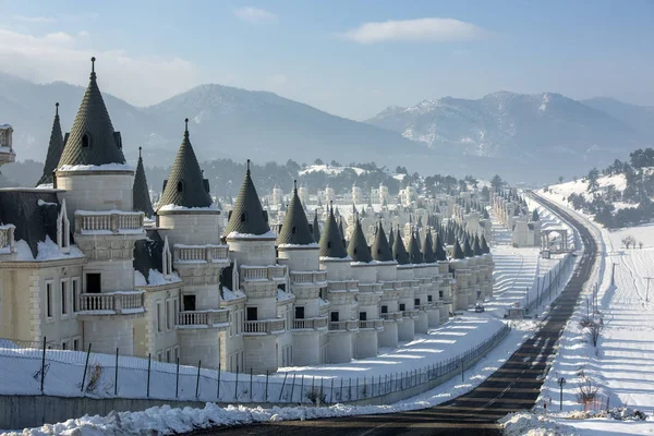 Mudurnu Bolu Turquía Castillo Casas Proyecto Burj Babas —  Fotos de Stock