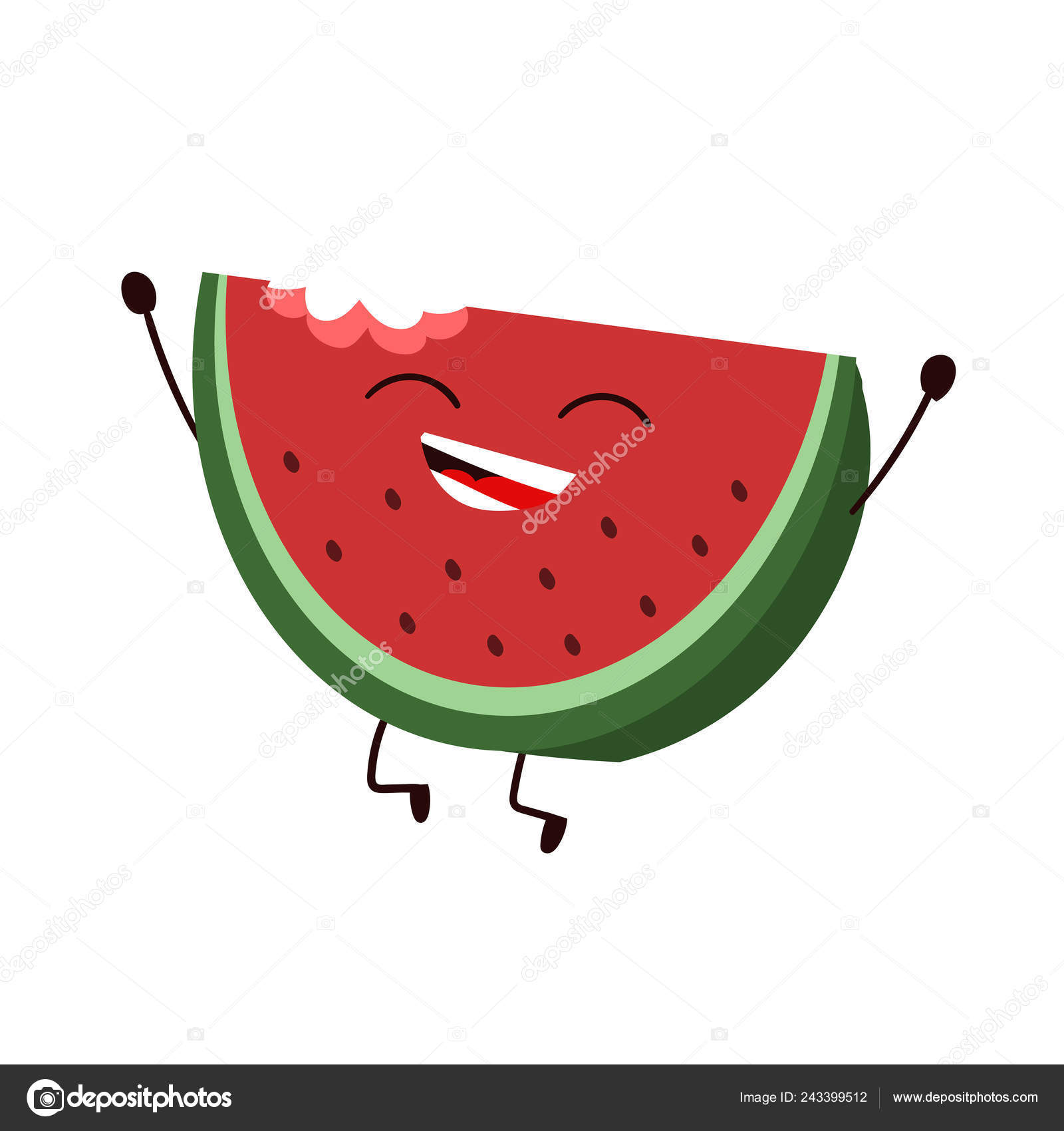 Cartoon character of watermelon Stock Photos, Royalty Free Cartoon character  of watermelon Images | Depositphotos