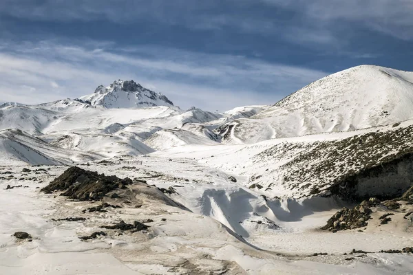 Erciyes Montaña Kayseri Turquía Invierno Nieve Estación Paisaje —  Fotos de Stock