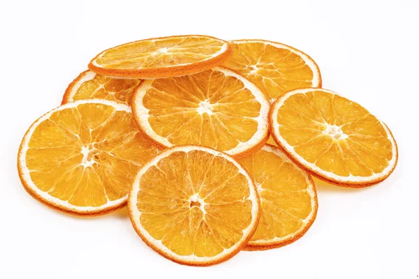 Dried Orange Fruit Isolated Food Concept Photo — Stock Photo, Image