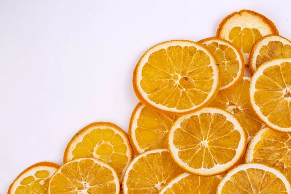 Fruta Naranja Seca Aislado Concepto Comida Foto — Foto de Stock
