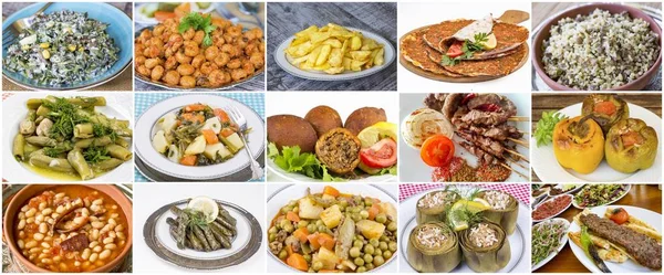Tradicional deliciosa comida turca collage. Foto concepto de comida . — Foto de Stock