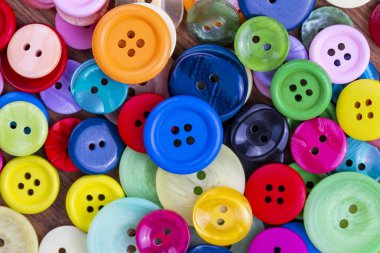 Dikiş düğmeleri arka plan. Renkli dikiş düğmeleri doku