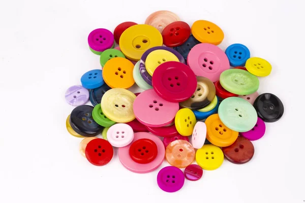 Dikiş düğmeleri arka plan. Renkli dikiş düğmeleri doku — Stok fotoğraf