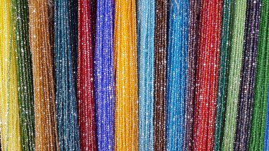 Geleneksel Türk tesbih tesbih ve renkli boncuk