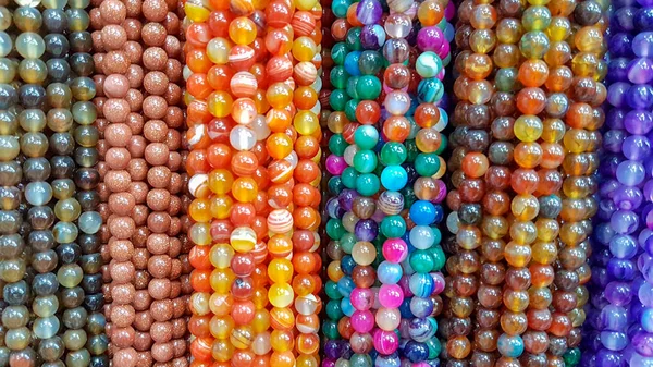 Traditional Turkish rosary tesbih and colorful bead — Stock Photo, Image