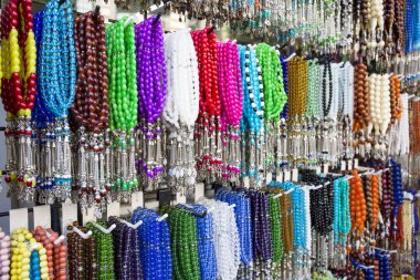 Geleneksel Türk tesbih tesbih ve renkli boncuk