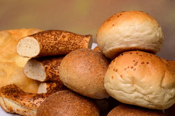 Estilo turco delicioso bagel, pan, comida famosa. (simi turco — Foto de Stock