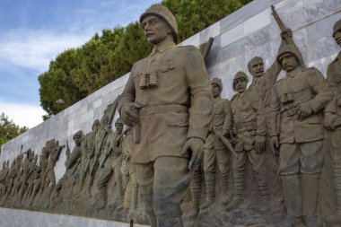 Çanakkale, Türkiye / 26 Mayıs 2019: Mustafa Kemal Atatürk ve Türk